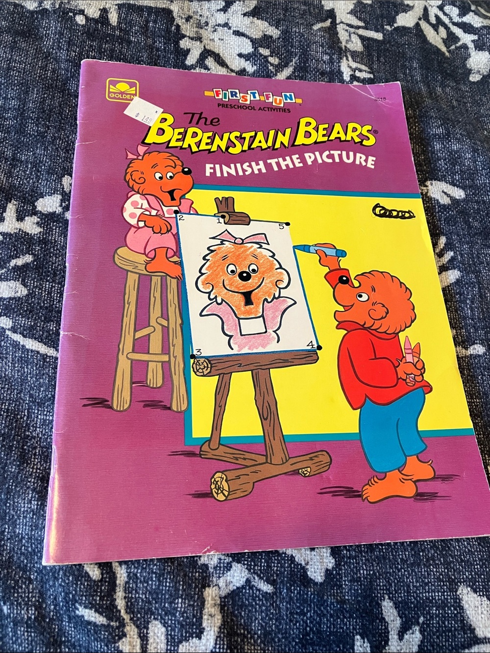 Vintage 1991 90’s Berenstain Bears "First Fun" preschool activities book